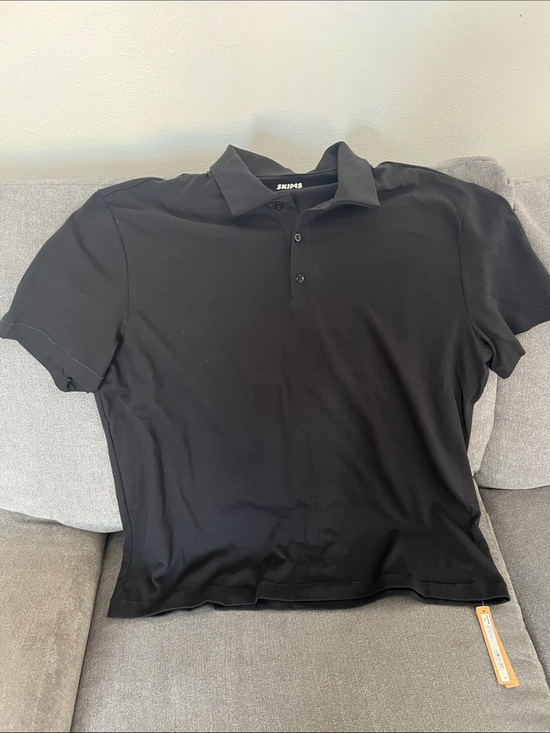 SKIMS Other - SKIMS Men's Black Polo with Three-Button Placket